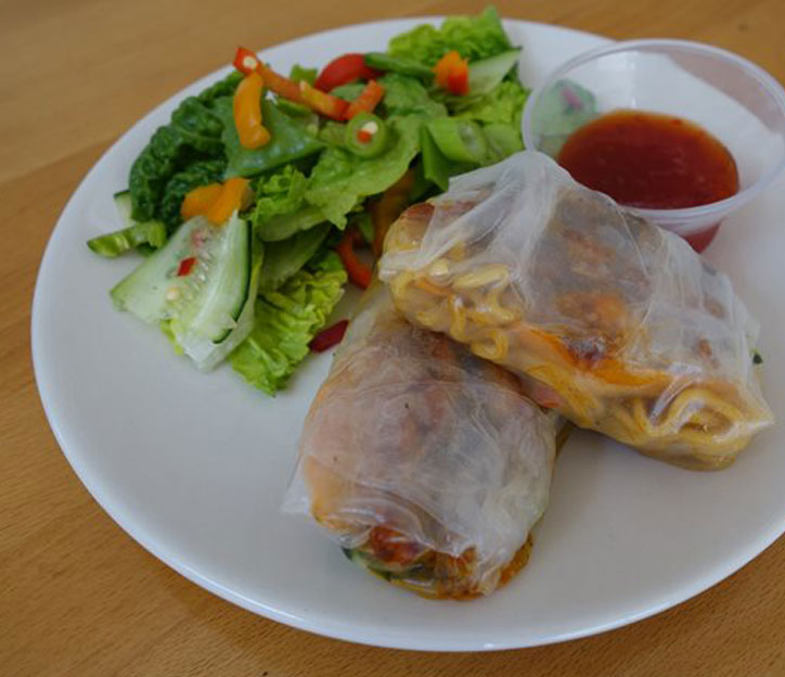 Indomie Sweet Chilli Chicken Noodle Wraps